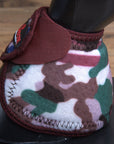 Hilason Western Horse No Turn Bell Boots Leg Protection Durable Camo