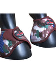 Hilason Western Horse No Turn Bell Boots Leg Protection Durable Camo