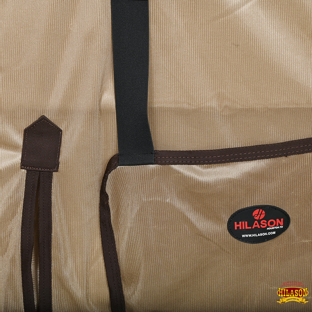 HILASON Horse Fly Sheet UV Protect Mesh Bug Mosquito Summer Spring Gold