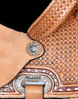 Flex Tree Western Horse Saddle In American Leather Barrel Trail Hilason