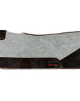 32X30 In Hilason Western Felt Horse Saddle Pad W/ Croc Leather Border