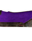 32X30 In Hilason Western Felt Horse Saddle Pad W/ Croc Leather Border