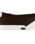 32X30 In Hilason Western Felt Horse Saddle Pad W/ Croc Leather Border