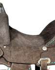 Hilason Western Horse Barrel Racing Wooden Tree American Leather Saddle