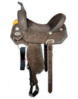 Hilason Western Horse Barrel Racing Wooden Tree American Leather Saddle