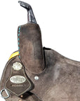 Hilason Flex Tree Western Horse Saddle American Leather Trail Barrel