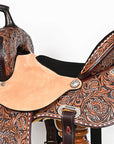 Hilason Western Horse Barrel Racing Wooden Tree American Leather Saddle