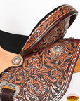 Hilason Western Horse Barrel Racing Wooden Tree American Leather Saddle