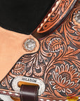 Hilason Western Horse Barrel Racing Wooden Tree American Leather Saddle
