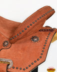Hilason Western Horse Barrel Racing Wooden Tree American Leather Saddle