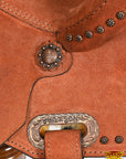 Hilason Western Horse Barrel Racing Wooden Tree American Leather Saddle