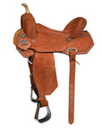 Hilason Western Horse Barrel Racing Wooden Tree American Leather Saddle