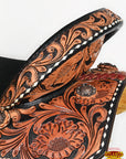 Hilason Western Horse Barrel Racing Wooden Tree American Leather Saddle