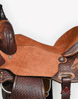 Hilason Western Horse Barrel Racing Wooden Tree American Leather Saddle