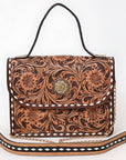 American Darling Crossbody Hand Tooled Genuine Leather Women Bag Western Handbag Purse
