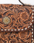 American Darling Crossbody Hand Tooled Genuine Leather Women Bag Western Handbag Purse
