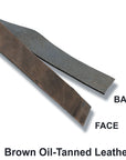 Hilason Genuine Leather Flat Strap Strips for DIY Arts & Craft Projects Jewelry Tooling Home Décor Brown