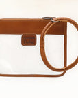 American Darling Western Hand Tooled Carved Genuine Leather Clear Bag Women Bag Handbag Purse