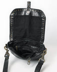 Spaghetti Western Crossbody Genuine Leather Women Bag Western Handbag Purse