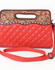 American Darling Clutch Hand Tooled Genuine Leather women bag western Bag