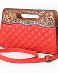 American Darling Clutch Hand Tooled Genuine Leather women bag western Bag