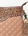 American Darling Crossbody Bucket Hand Tooled Genuine Western Leather Women Bag