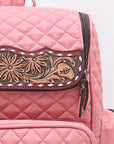 American Darling Backpack Beautifully Quilted Genuine Leather women bag