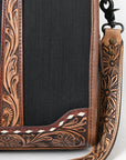 American Darling Duffel Hand Tooled Saddle Blanket Genuine Leather Women Bag Western Handbag Purse