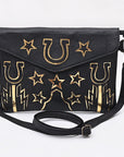 American Darling Envelope Beautifully full grain Genuine Leather women handbag
