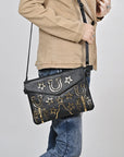 American Darling Envelope Beautifully full grain Genuine Leather women handbag
