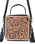 American Darling Crossbody Bag Beautifully Hand Tooled Leather women
