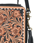 American Darling Crossbody Bag Beautifully Hand Tooled Leather women