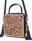 American Darling Crossbody Bag Beautifully Hand Tooled Leather women