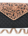 American Darling Envelope Bag Beautifully Hand Tooled Leather women
