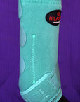 MEDIUM HILASON TURQUOISE HORSE FRONT LEG PROTECTION ULTIMATE SPORTS BOOTS PAIR