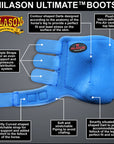 MEDIUM HILASON TURQUOISE HORSE FRONT LEG PROTECTION ULTIMATE SPORTS BOOTS PAIR