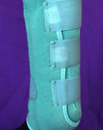 MEDIUM HILASON TURQUOISE HORSE FRONT LEG PROTECTION ULTIMATE SPORTS BOOTS PAIR
