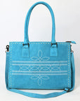 American Darling Tote Genuine Suede Leather Women Bag Western Handbag Purse