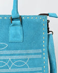 American Darling Tote Genuine Suede Leather Women Bag Western Handbag Purse