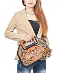 American Darling Clutch Beautifully Hand Painted Genuine Leather women handbag