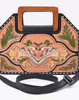 American Darling Clutch Beautifully Hand Painted Genuine Leather women handbag