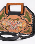 American Darling Clutch Beautifully Hand Painted Genuine Leather women handbag