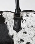 American Darling Duffle bag Beautifully Hair On Leather women Handbag