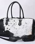 American Darling Duffle bag Beautifully Hair On Leather women Handbag