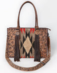 American Darling Tote Hand Tooled Saddle Blanket Genuine Leather women bag western handbag purse