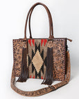 American Darling Tote Hand Tooled Saddle Blanket Genuine Leather women bag western handbag purse