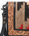 American Darling Organiser Hand Tooled Saddle Blanket Genuine Leather women bag western handbag purse