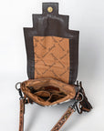 American Darling Large Crossbody Saddle Blanket Hand Tooled Hair On Genuine Leather Women Bag Western Handbag Purse