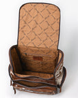 American Darling Backpack Saddle Blanket Hand Tooled Hair On Genuine Leather Women Bag Western Handbag Purse