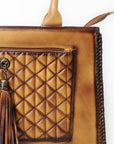 American Darling Tote Bag Beautifully Quilted Genuine Leather women bag